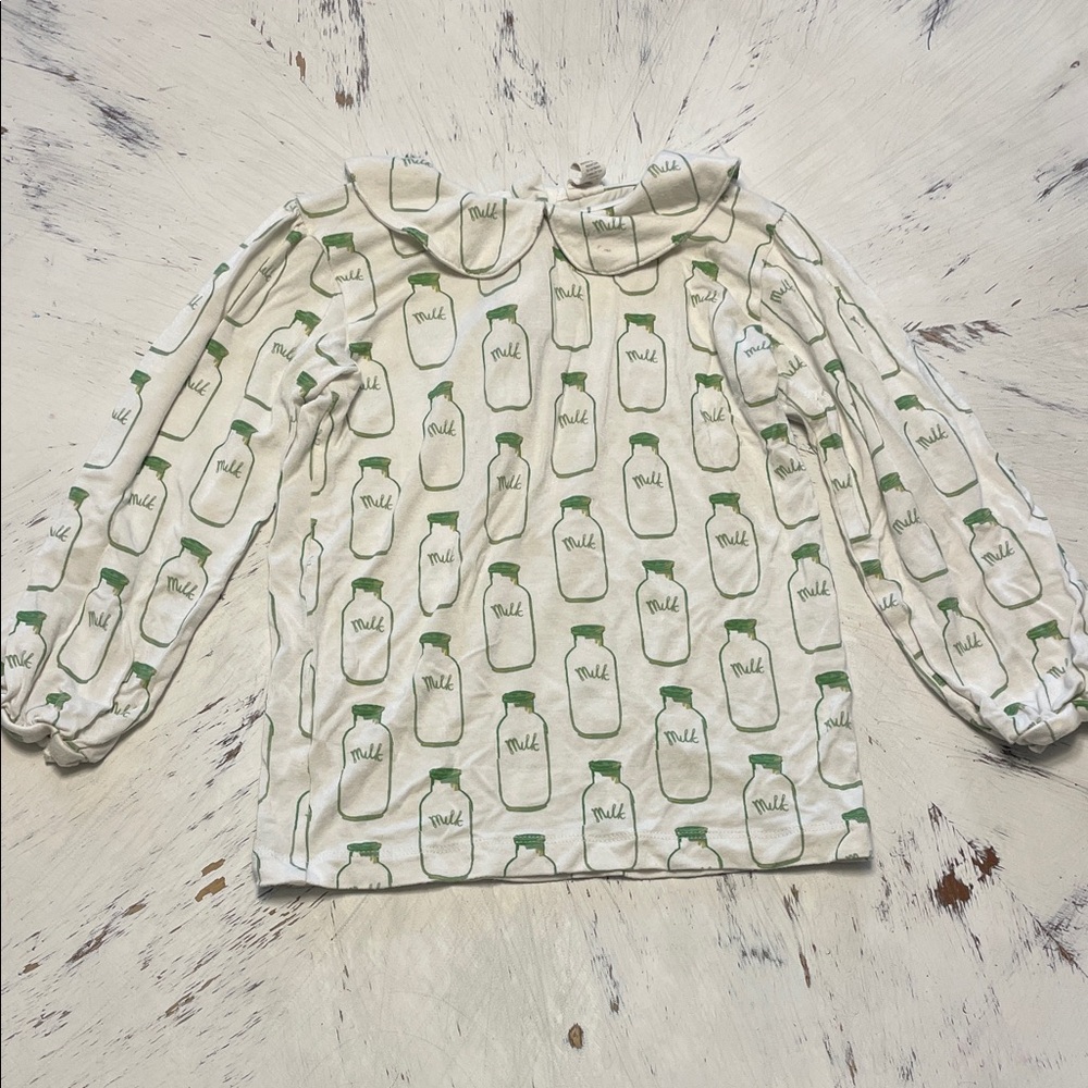 Kate Quinn Bamboo Milk Bottle Peter Pan Collar Shirt